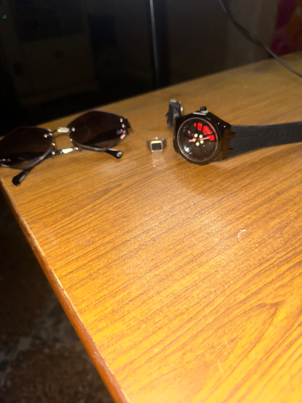 Spinner Wheel Watch – Stylish Watch with Sunglasses & Ring