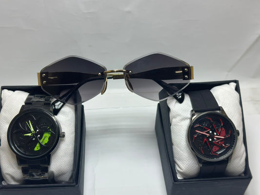 Premium Stylish Watch – Buy 1 Get 1 Free + Free Glasses
