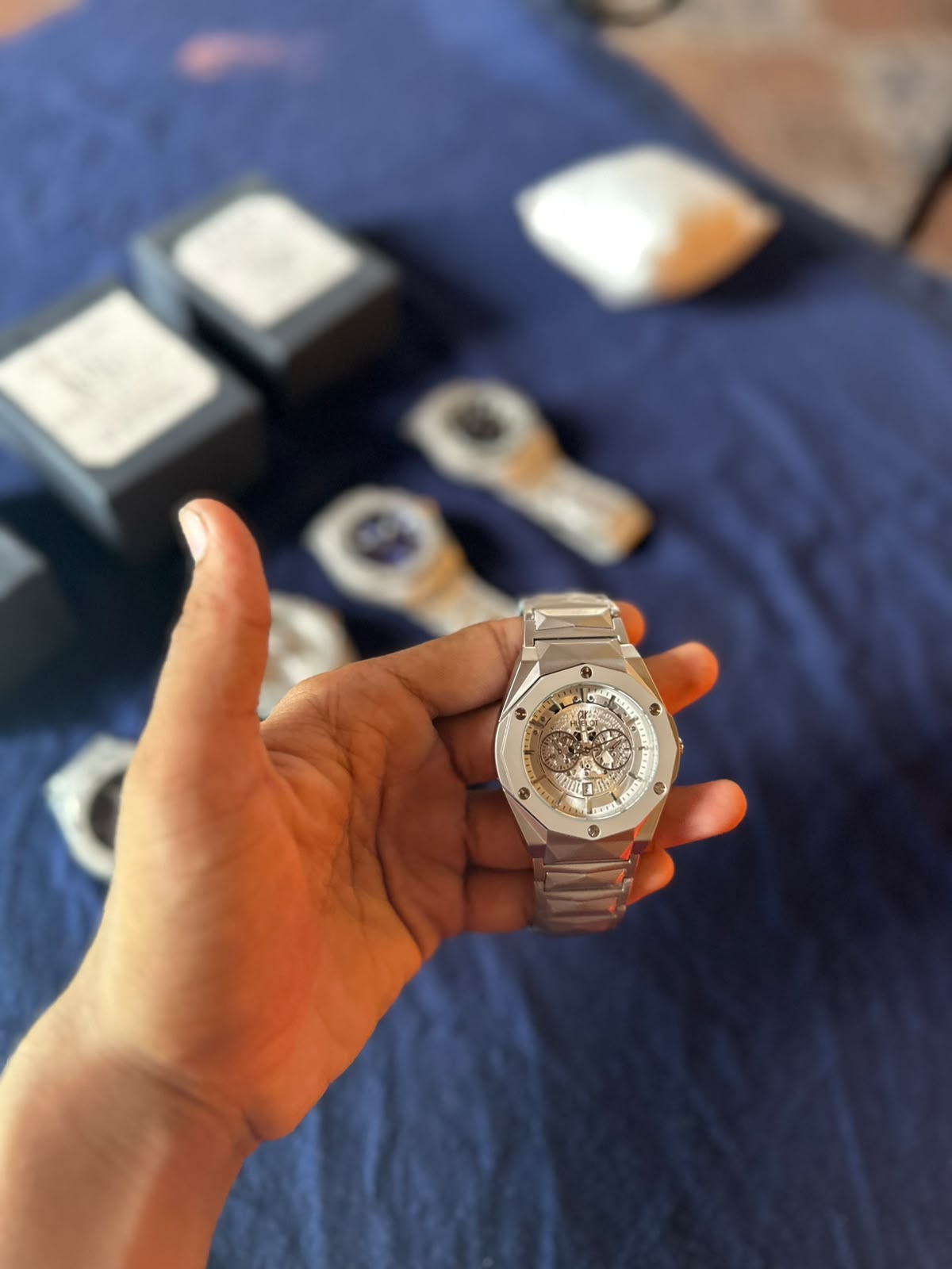 Premium Heavy-Weight Stainless Steel Chronograph Watch for Men