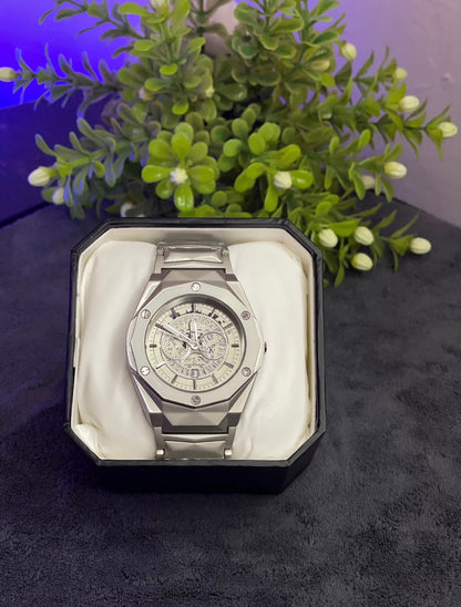 Premium Heavy-Weight Stainless Steel Chronograph Watch for Men
