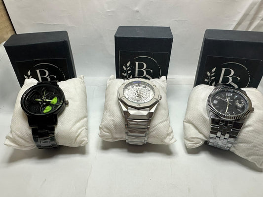 Premium Men's Stainless Steel Watches – Luxury Black, Silver & Skeleton Dial Wristwatches Deal