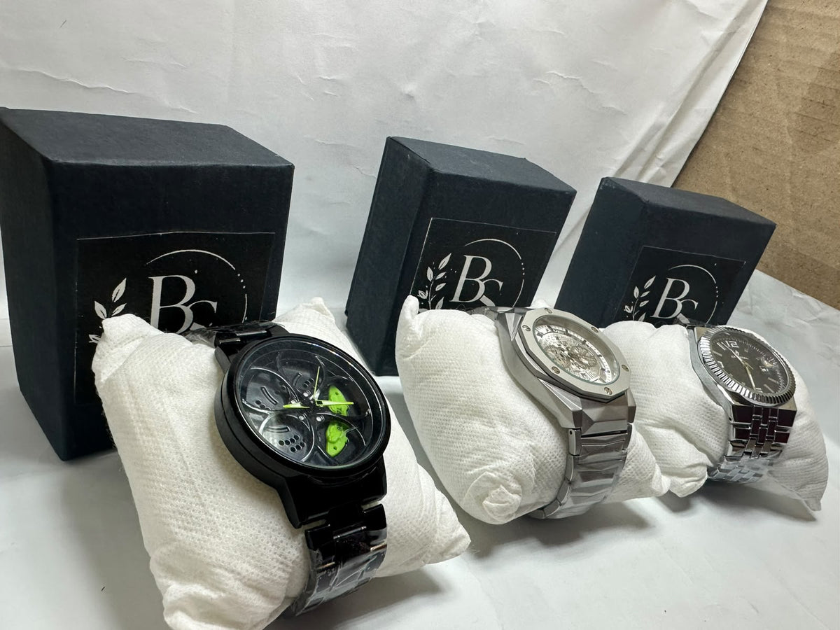 Premium Men's Stainless Steel Watches – Luxury Black, Silver & Skeleton Dial Wristwatches Deal