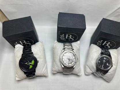 Premium Men's Stainless Steel Watches – Luxury Black, Silver & Skeleton Dial Wristwatches Deal
