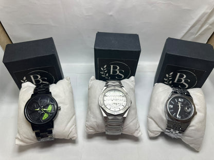 Premium Men's Stainless Steel Watches – Luxury Black, Silver & Skeleton Dial Wristwatches Deal