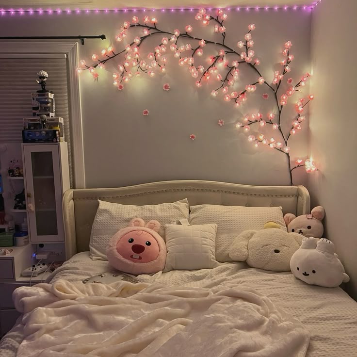 Cherry Blossom LED Branch Lights – Warm White Decorative Fairy Tree Lights for Bedroom & Home